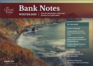 Bank Notes Winter 2019